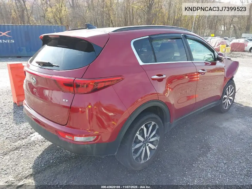 KNDPNCAC3J7399523 2018 Kia Sportage Ex