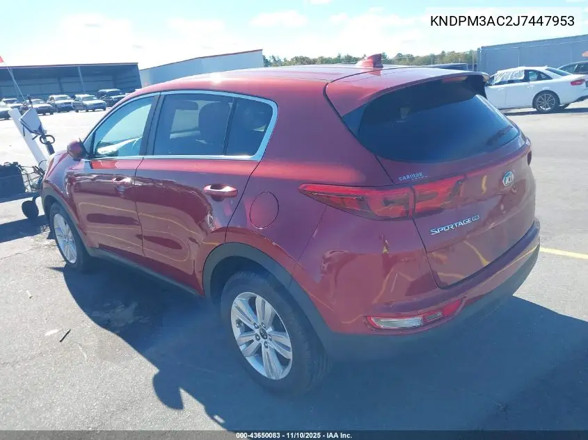 KNDPM3AC2J7447953 2018 Kia Sportage Lx