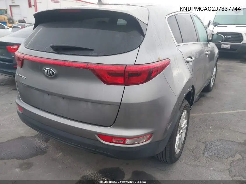 KNDPMCAC2J7337744 2018 Kia Sportage Lx
