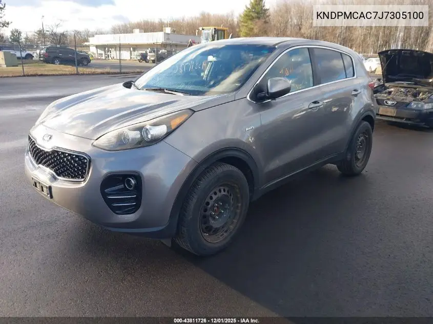 KNDPMCAC7J7305100 2018 Kia Sportage Lx