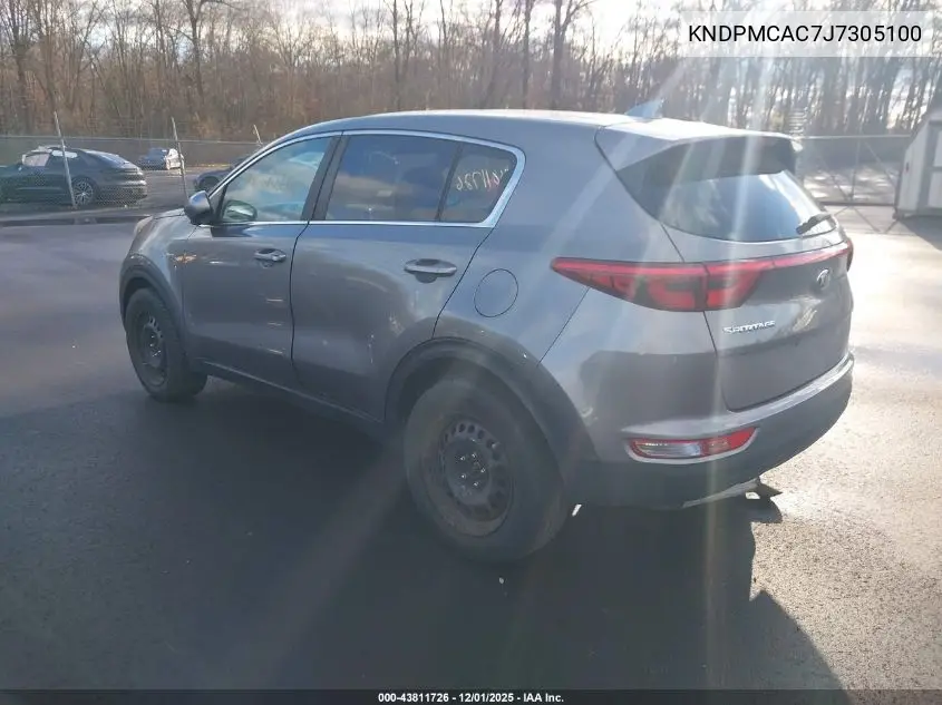 KNDPMCAC7J7305100 2018 Kia Sportage Lx