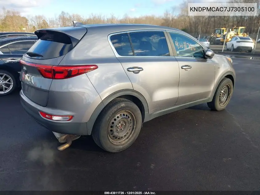 KNDPMCAC7J7305100 2018 Kia Sportage Lx