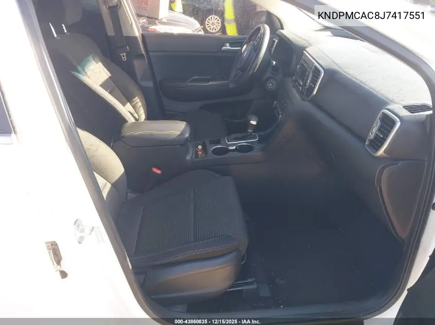 KNDPMCAC8J7417551 2018 Kia Sportage Lx