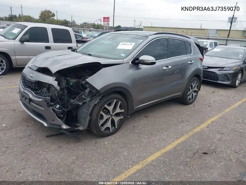 KNDPR3A63J7359070 2018 Kia Sportage Sx Turbo