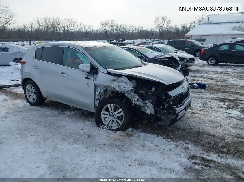 KNDPM3AC3J7395314 2018 Kia Sportage Lx