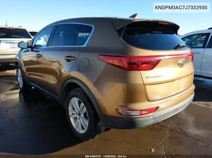 KNDPM3AC7J7332930 2018 Kia Sportage Lx