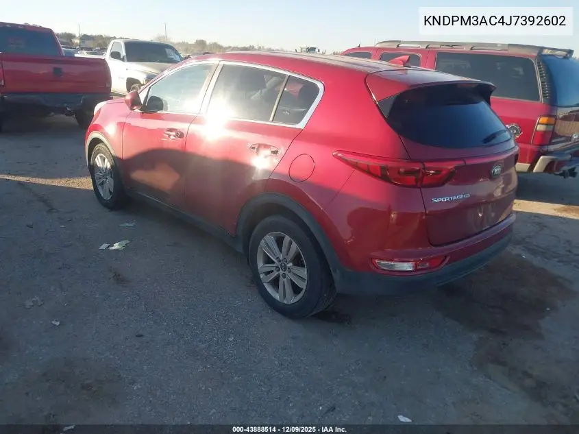 KNDPM3AC4J7392602 2018 Kia Sportage Lx