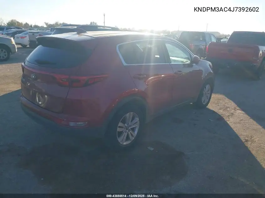 KNDPM3AC4J7392602 2018 Kia Sportage Lx