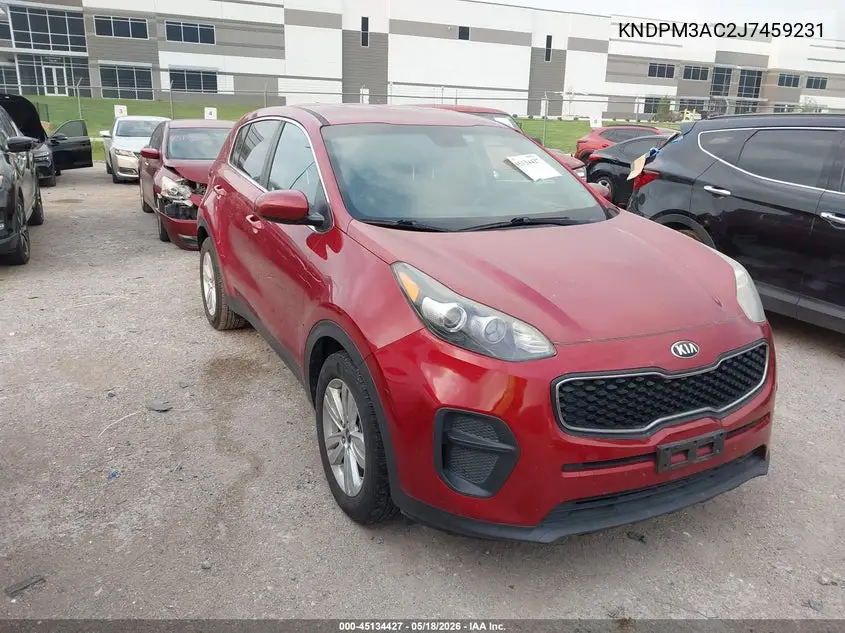 2018 Kia Sportage Lx VIN: KNDPM3AC2J7459231 Lot: 45134427
