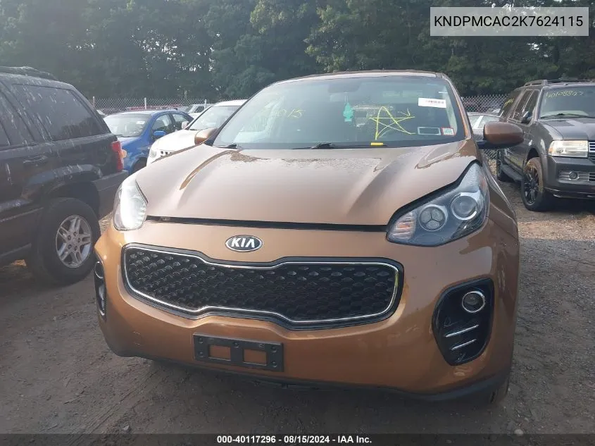 KNDPMCAC2K7624115 2019 Kia Sportage Lx