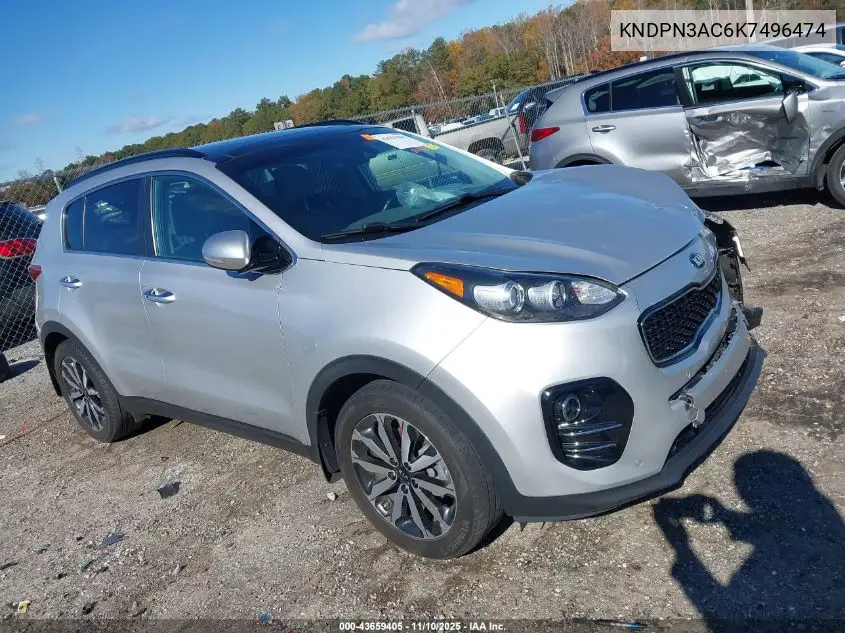 KNDPN3AC6K7496474 2019 Kia Sportage Ex