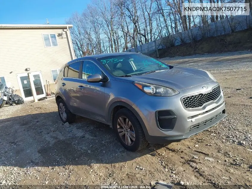 KNDPM3AC0K7507715 2019 Kia Sportage Lx