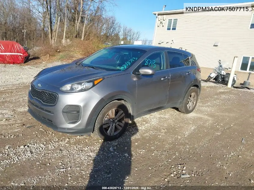 KNDPM3AC0K7507715 2019 Kia Sportage Lx