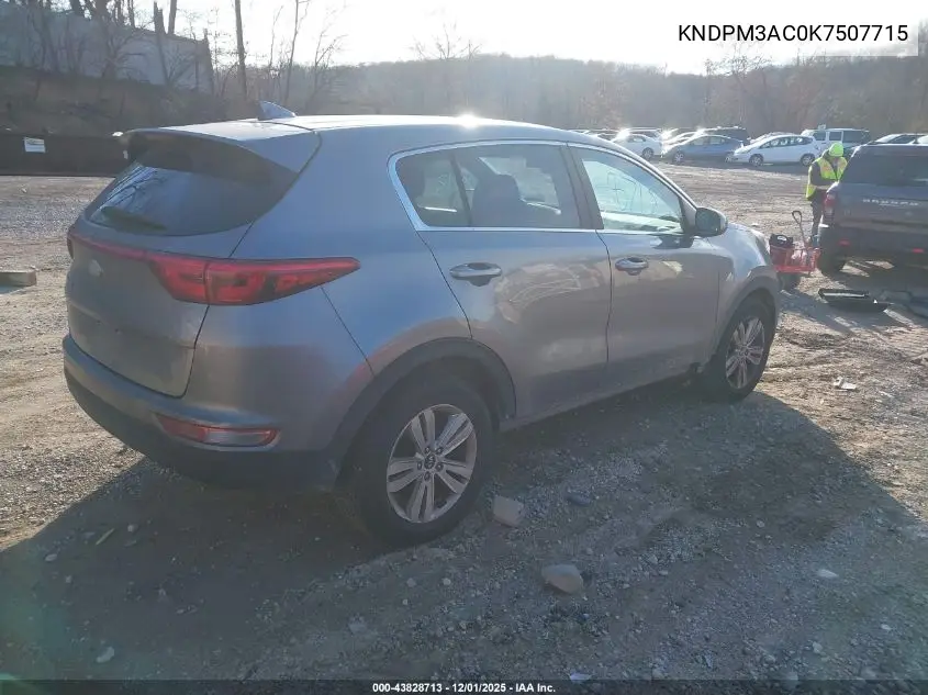 KNDPM3AC0K7507715 2019 Kia Sportage Lx