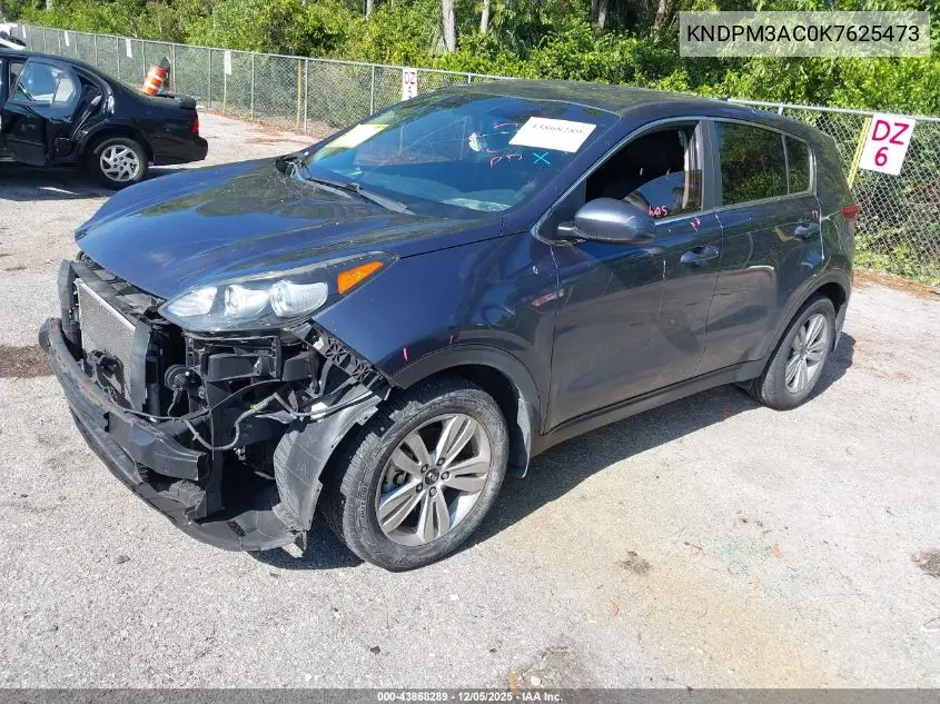 KNDPM3AC0K7625473 2019 Kia Sportage Lx
