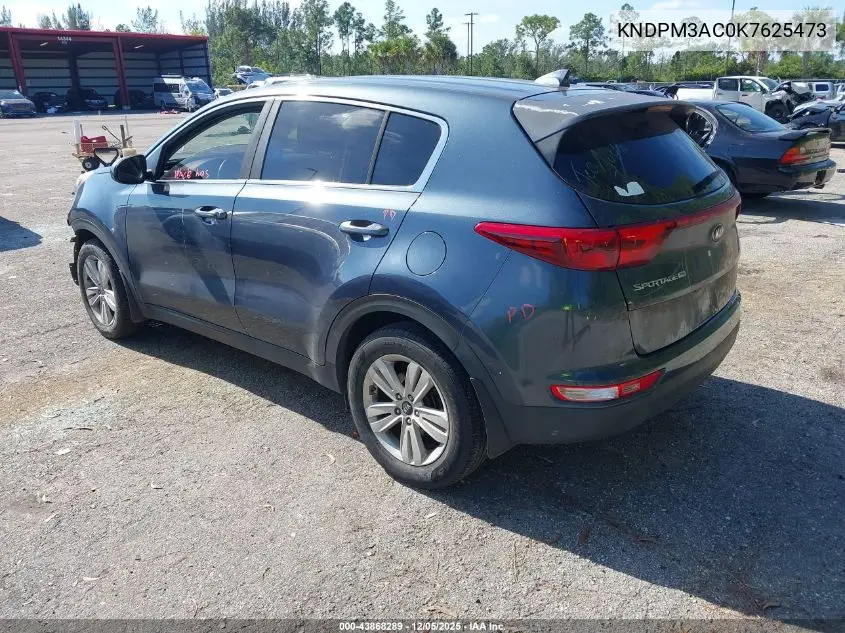 KNDPM3AC0K7625473 2019 Kia Sportage Lx
