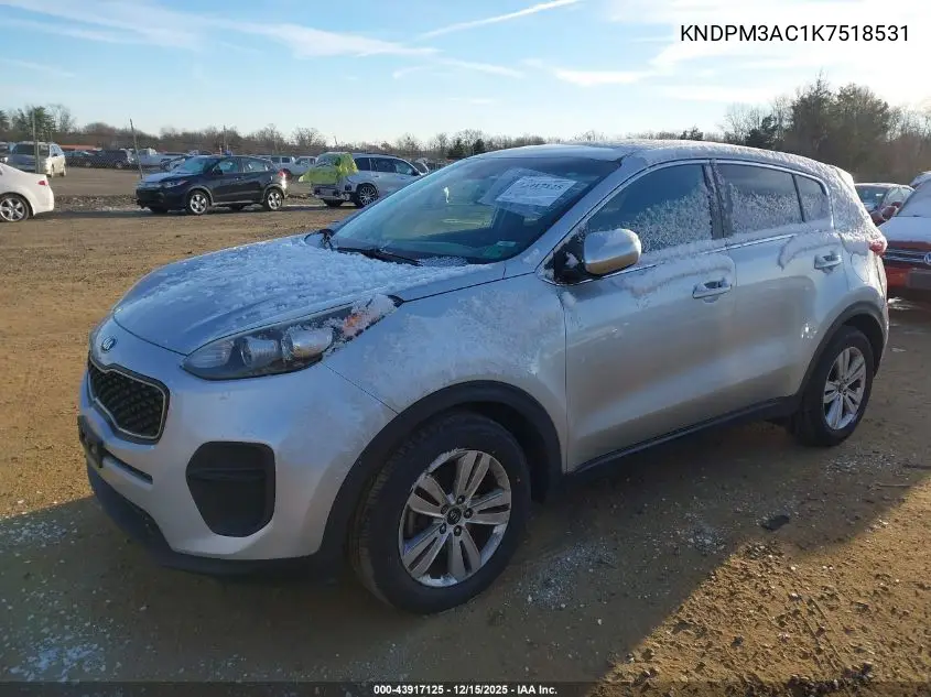 KNDPM3AC1K7518531 2019 Kia Sportage Lx