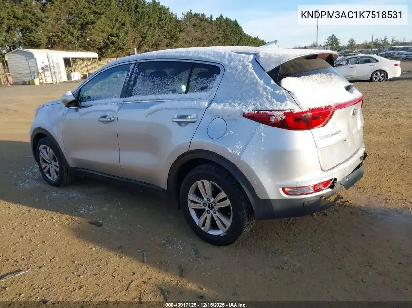 KNDPM3AC1K7518531 2019 Kia Sportage Lx