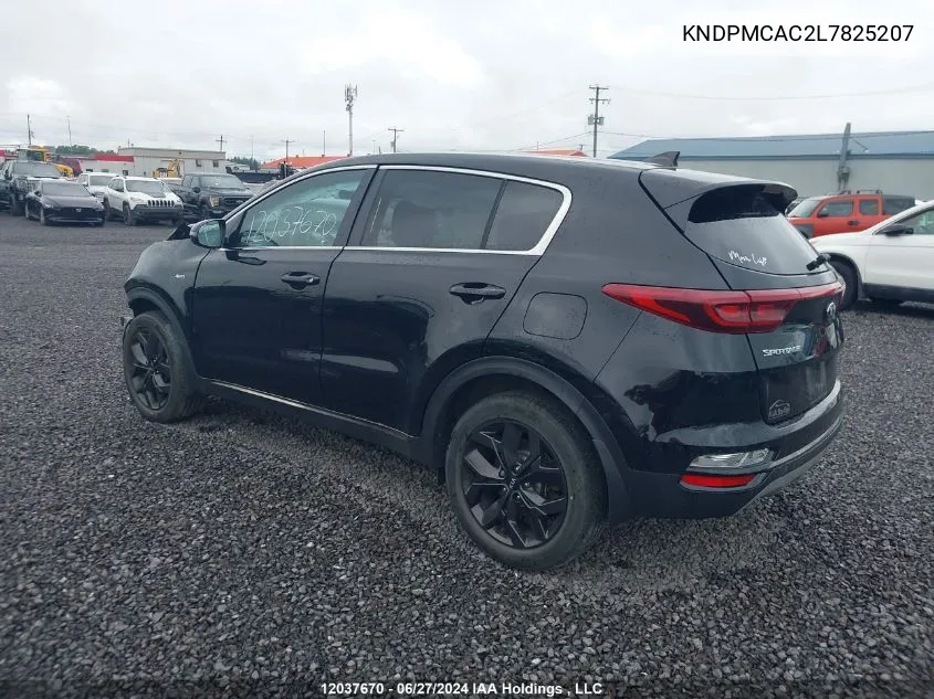 2020 Kia Sportage VIN: KNDPMCAC2L7825207 Lot: 12037670