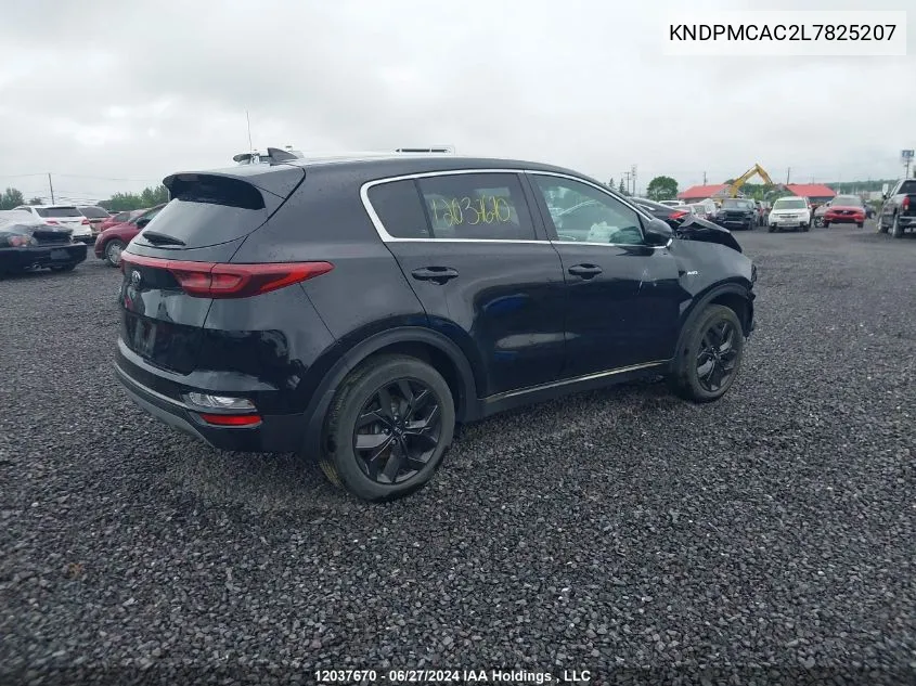 2020 Kia Sportage VIN: KNDPMCAC2L7825207 Lot: 12037670