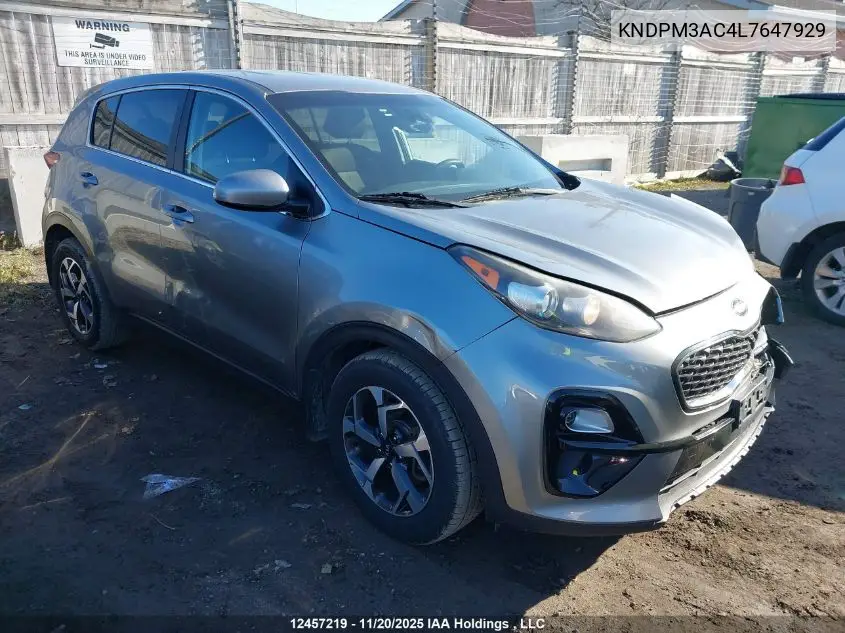 KNDPM3AC4L7647929 2020 Kia Sportage