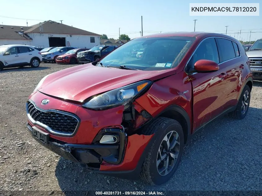 2020 Kia Sportage Lx VIN: KNDPMCAC9L7812020 Lot: 40281731