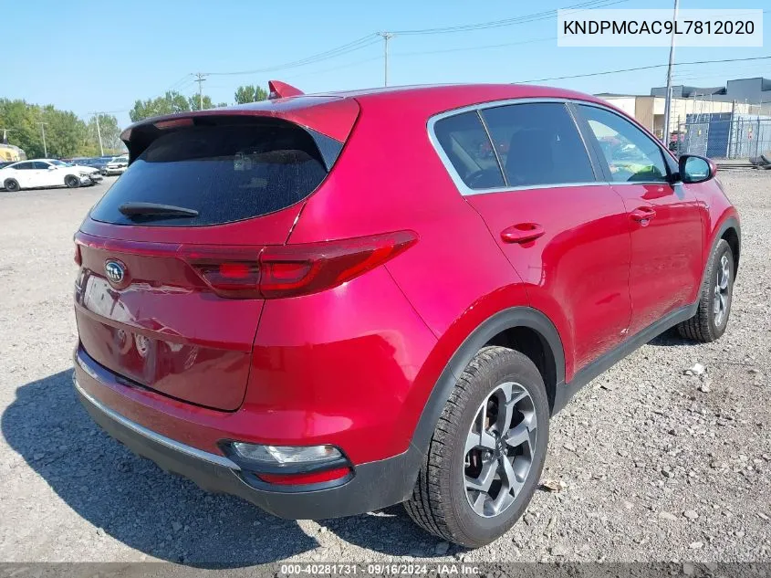 2020 Kia Sportage Lx VIN: KNDPMCAC9L7812020 Lot: 40281731