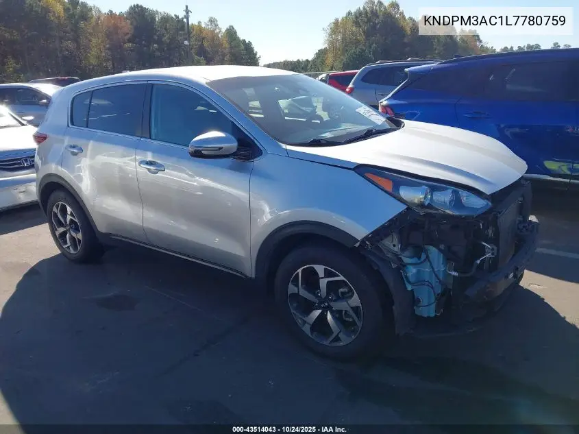 KNDPM3AC1L7780759 2020 Kia Sportage Lx