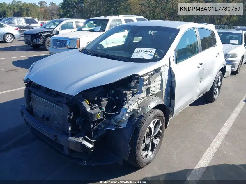 KNDPM3AC1L7780759 2020 Kia Sportage Lx