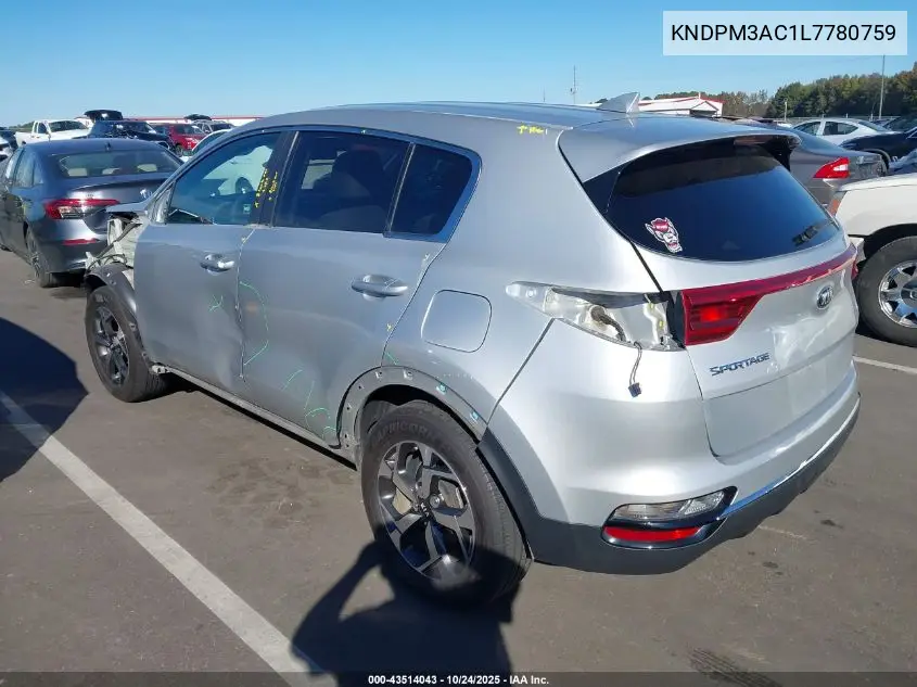 KNDPM3AC1L7780759 2020 Kia Sportage Lx