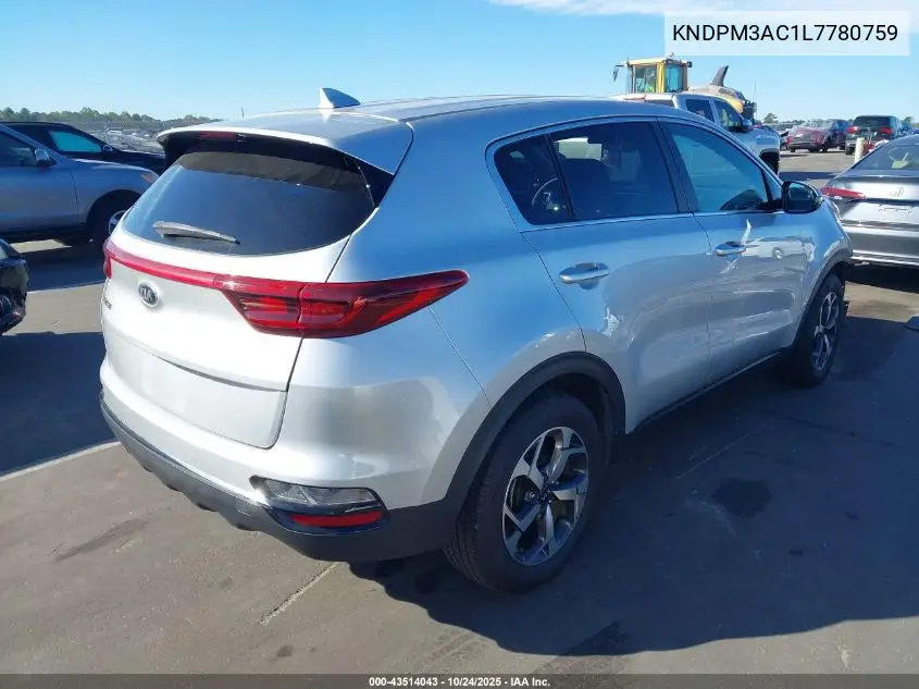 KNDPM3AC1L7780759 2020 Kia Sportage Lx