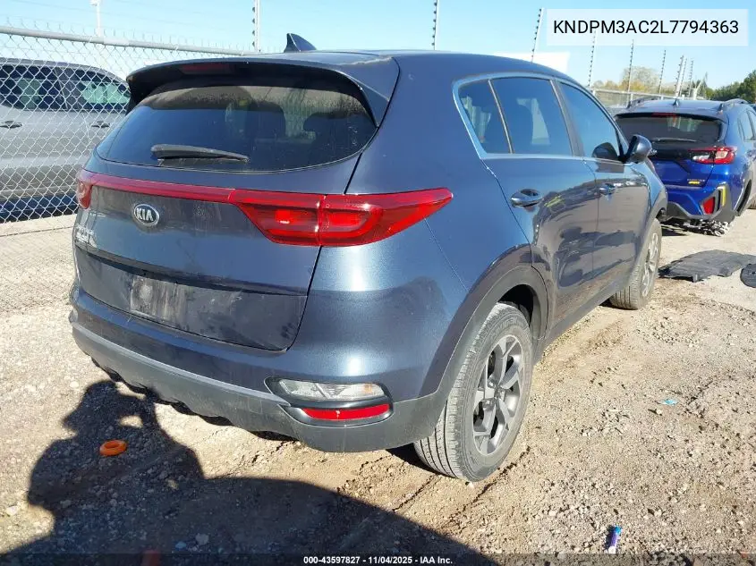 KNDPM3AC2L7794363 2020 Kia Sportage Lx