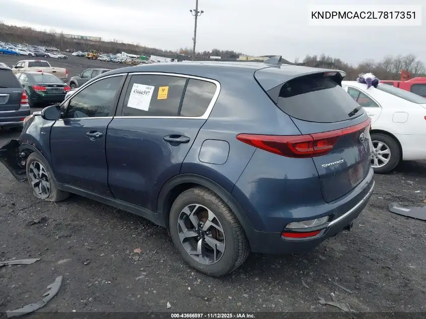 KNDPMCAC2L7817351 2020 Kia Sportage Lx