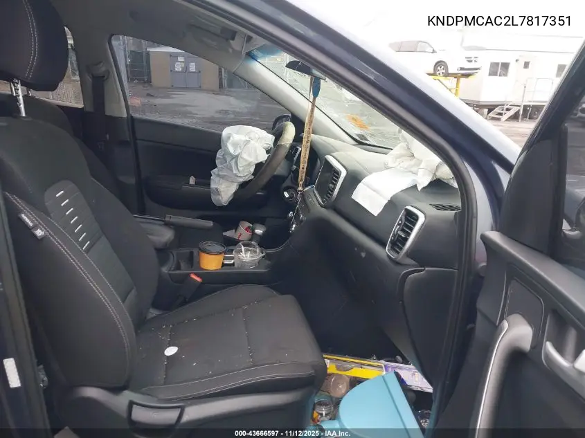 KNDPMCAC2L7817351 2020 Kia Sportage Lx