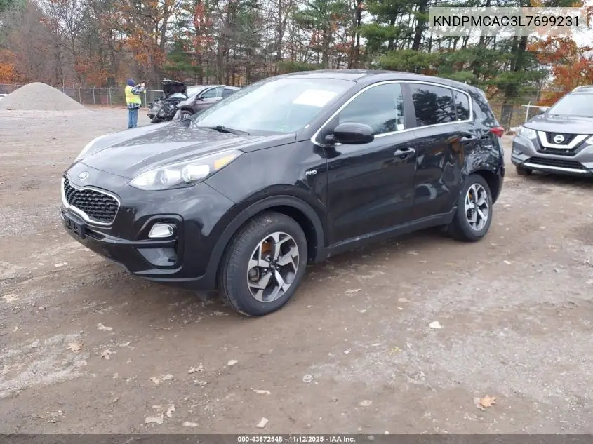 KNDPMCAC3L7699231 2020 Kia Sportage Lx