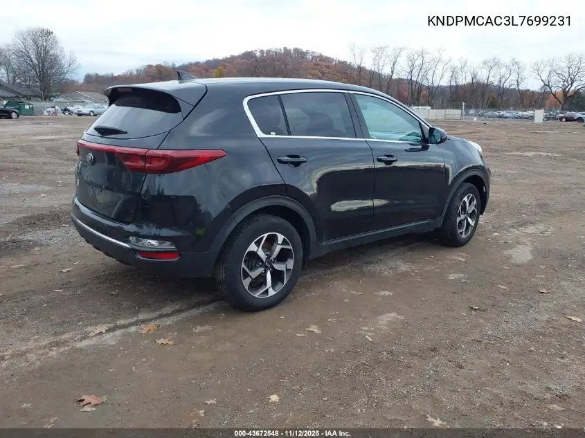 KNDPMCAC3L7699231 2020 Kia Sportage Lx
