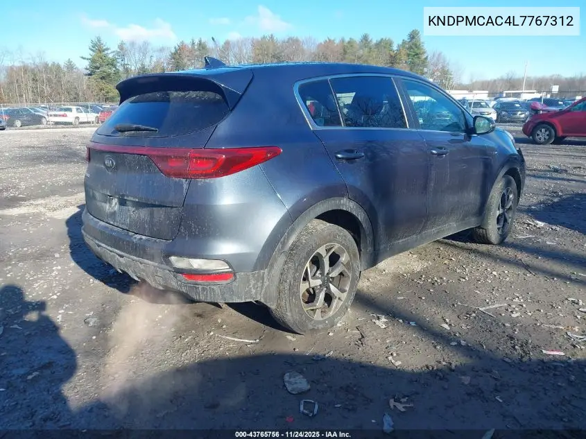 KNDPMCAC4L7767312 2020 Kia Sportage Lx