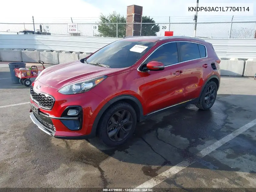 KNDP63AC1L7704114 2020 Kia Sportage S