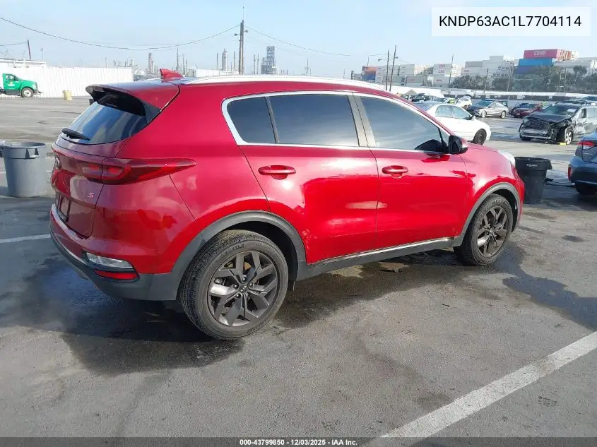 KNDP63AC1L7704114 2020 Kia Sportage S