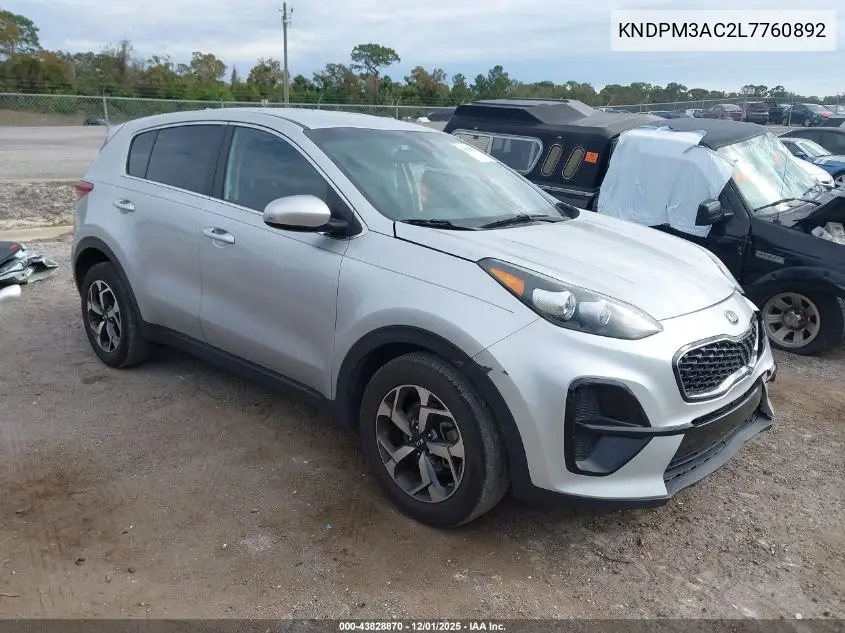 KNDPM3AC2L7760892 2020 Kia Sportage Lx