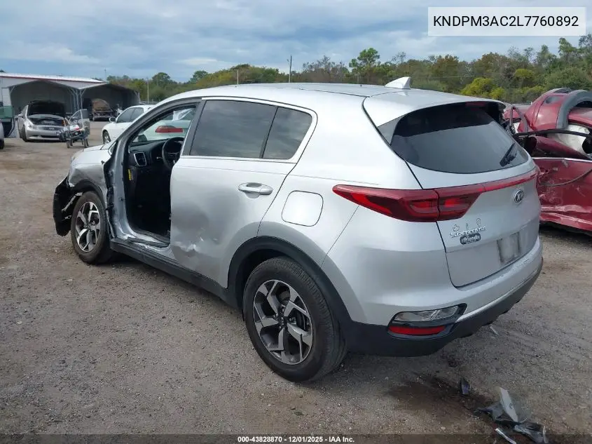 KNDPM3AC2L7760892 2020 Kia Sportage Lx
