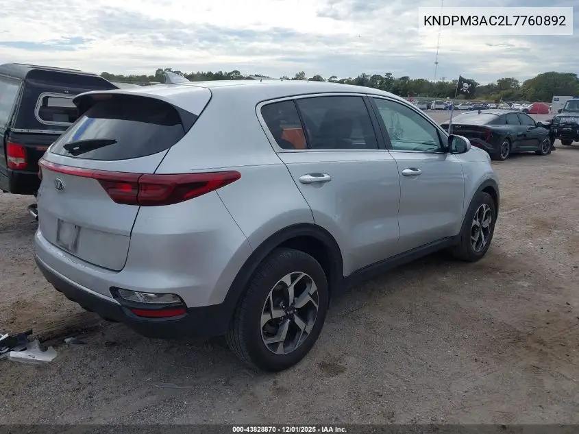 KNDPM3AC2L7760892 2020 Kia Sportage Lx