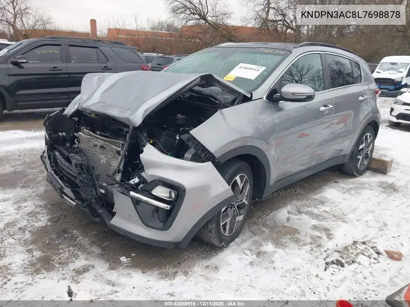 KNDPN3AC8L7698878 2020 Kia Sportage Ex