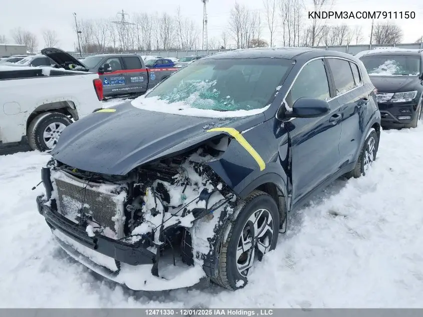 KNDPM3AC0M7911150 2021 Kia Sportage Lx