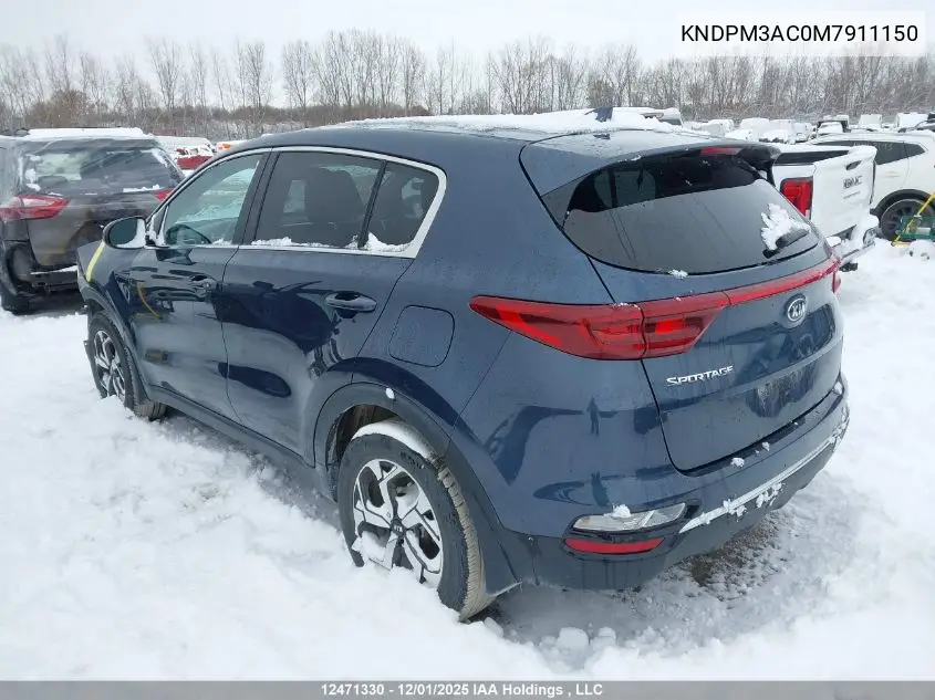 KNDPM3AC0M7911150 2021 Kia Sportage Lx