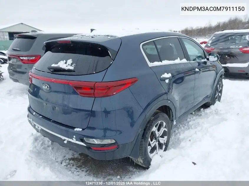 KNDPM3AC0M7911150 2021 Kia Sportage Lx