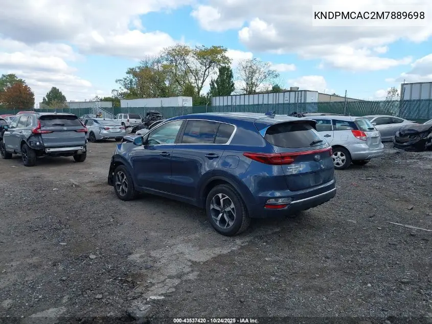 KNDPMCAC2M7889698 2021 Kia Sportage Lx