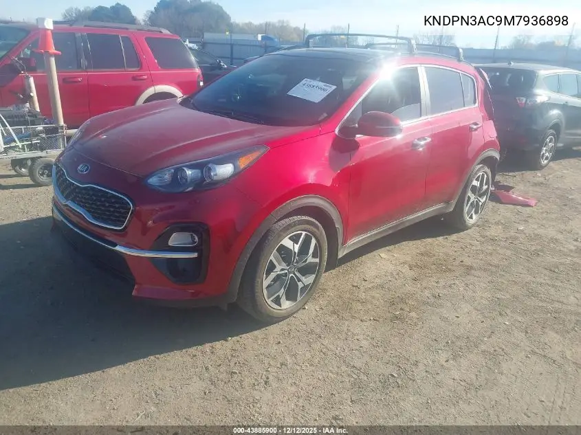 KNDPN3AC9M7936898 2021 Kia Sportage Ex