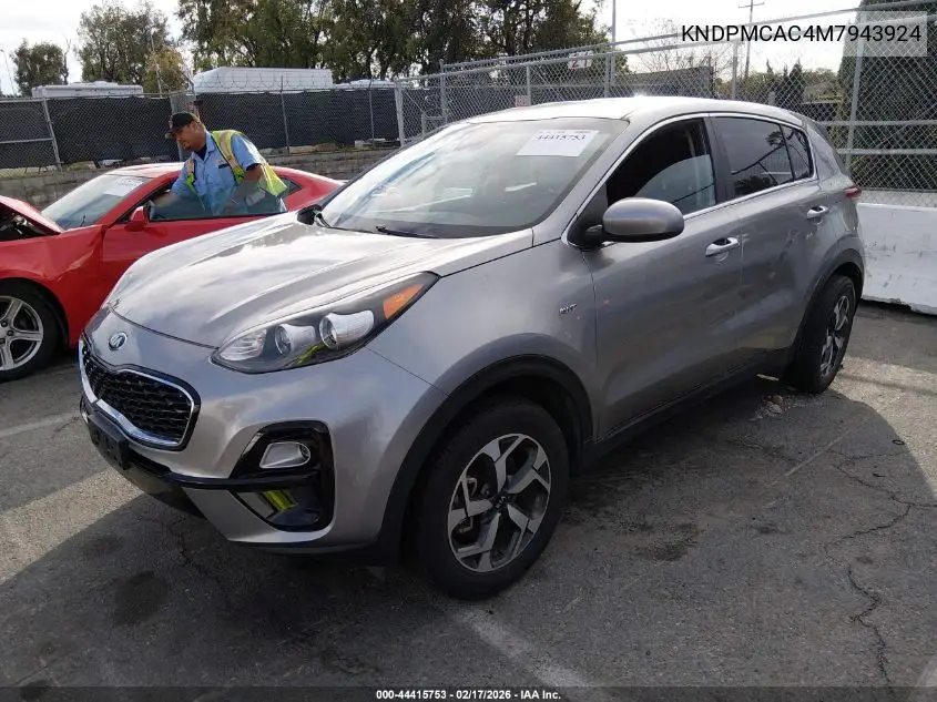 KNDPMCAC4M7943924 2021 Kia Sportage Lx