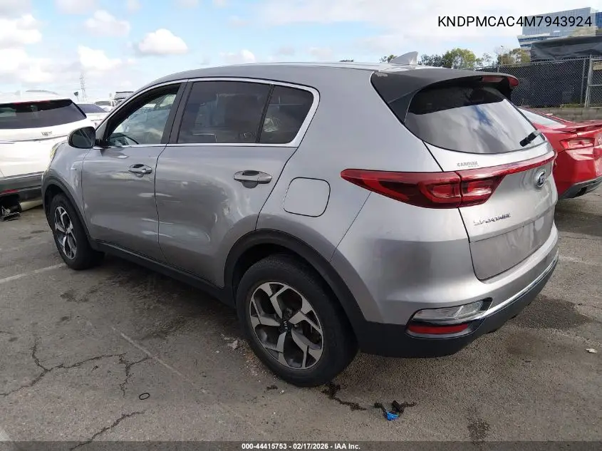 KNDPMCAC4M7943924 2021 Kia Sportage Lx